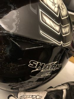 Shark motorcycle helmet, Alpine Star gloves