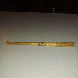 LOUISVILLE SLUGGER MINI BAT SHEA COMMUNICATIONS ALL HITS - NO ERRORS 