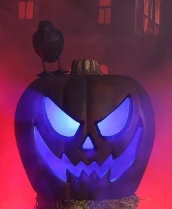 21.5 inch Halloween AVL Tim animatronic giant pumpkin lantern. ET0073