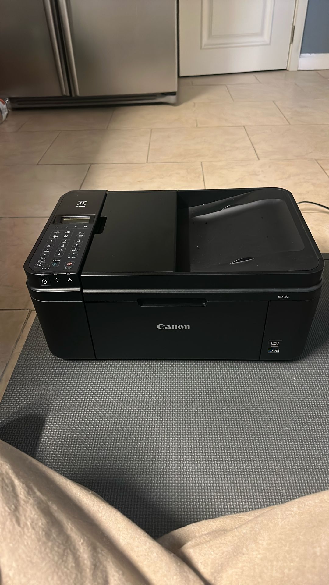Canon MX492 Black Wireless All-in-One Small Printer