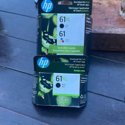 61 XL Black And Tri Colors HP Printer Ink  