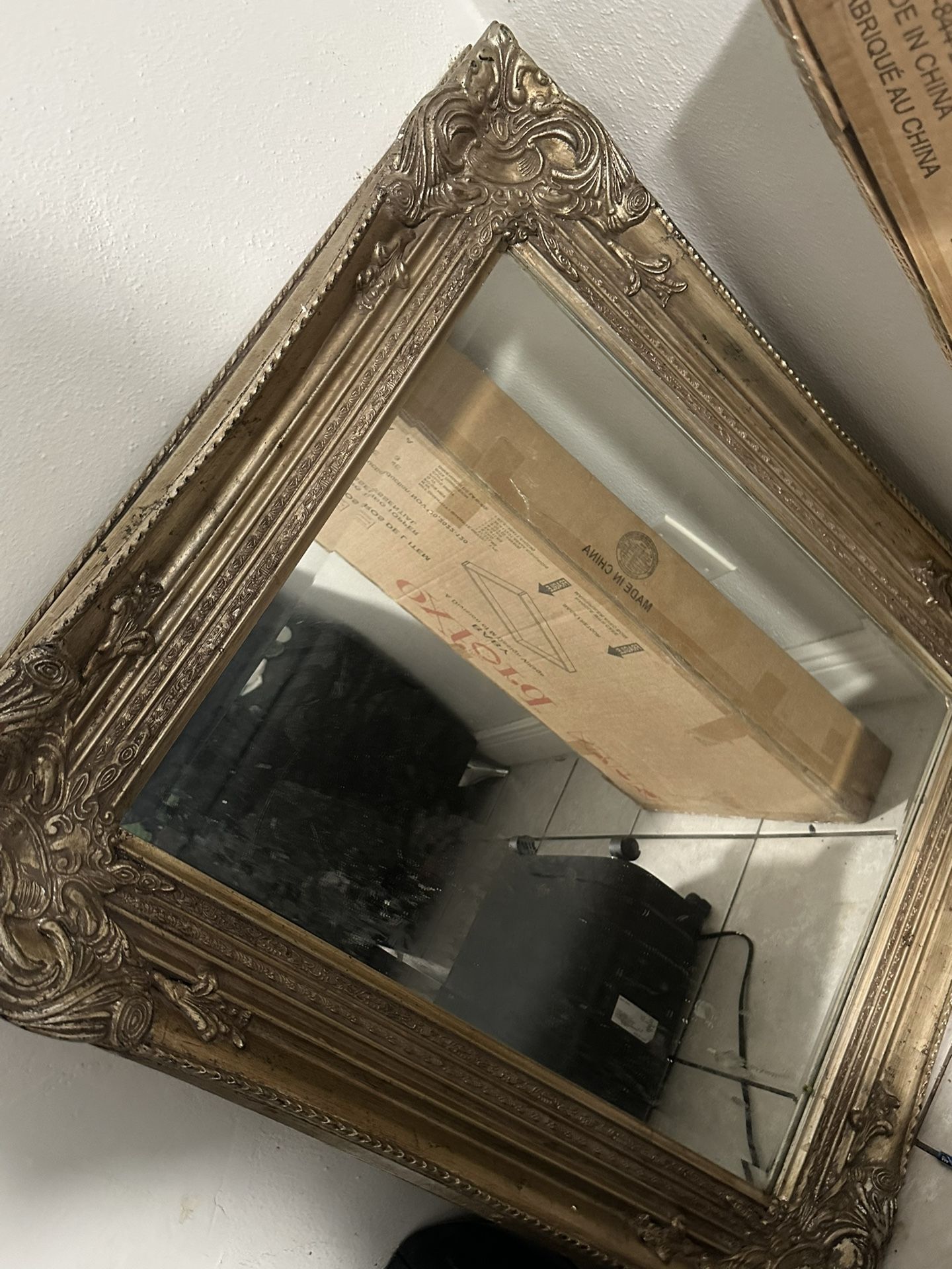 Golden  Antique Mirror