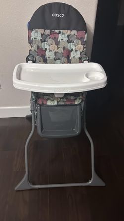 Cosco Simple Fold High Chair - Elephant Puzzle