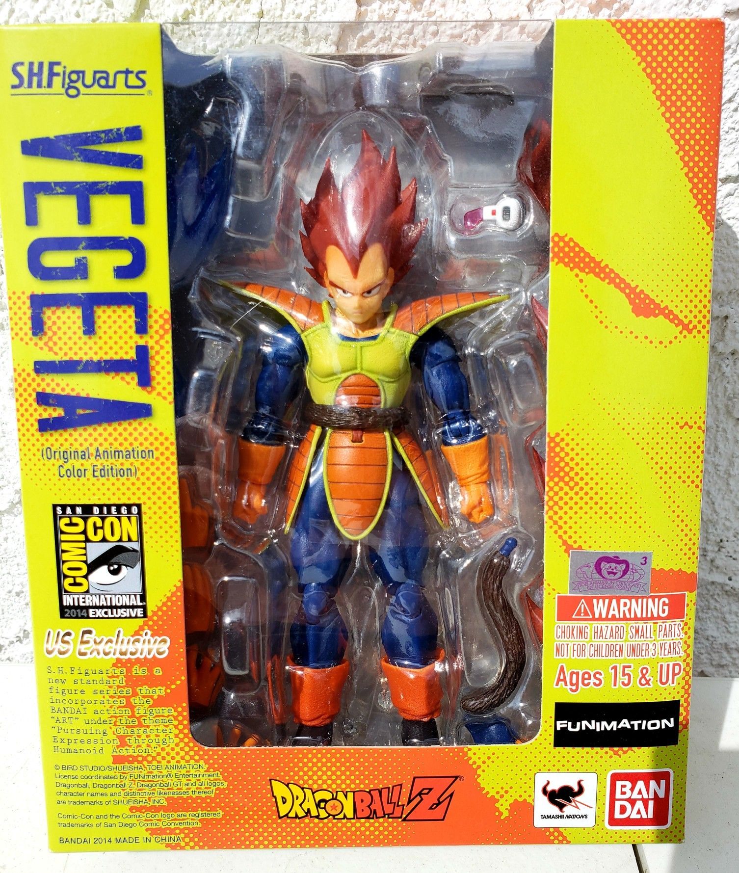 VEGETA "SDCC 2014 RARE Exclusive: Original DBZ Animated Color