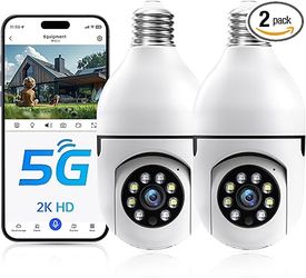 24/7 Recording Bulb Camera Work with Alex (2 Pack)