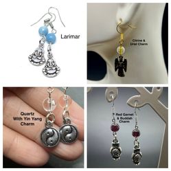 You will receive exact earrings pictured- 4 pairs: