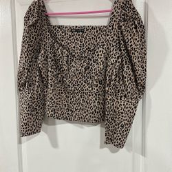 Zara Cheetah Print Top