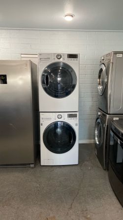 Set washer and electric dryer LG stockable