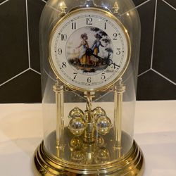 VINTAGE - German Anniversary Dome Clock  - Working