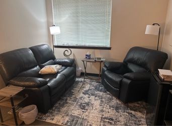 Ashley Leesworth Power Leather Recliner & Loveseat