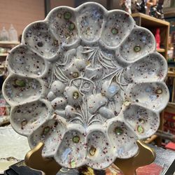 Vintage Arnel’s Mushroom Egg Plate