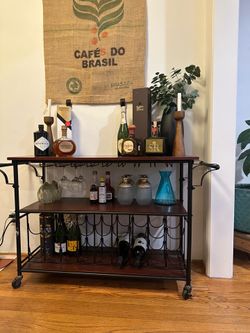 Drink Cart. Wine bottle rack