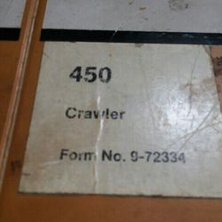 Case Manual  450 crawler
