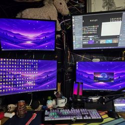 (Stand Only) 4 Monitor Stand