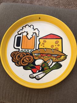 1970’s Vintage Cheinco Beer, Cheese, Pretzels, Sub Serving Tray