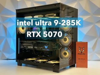 FOX 84 - FINANCE AVAILABLE | FOX CUSTOM | AI | GAMING PC | DESKTOP | RIG | INTEL  CORE ULTRA 9-285KF | RTX 5070 GPU | 32 GB DDR5 RAM | 2 TB SSD. 