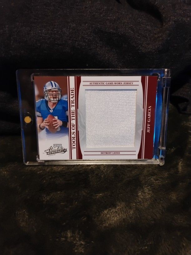2006 JEFF GARCIA GAME WORN JERSEY PATCH 27/50