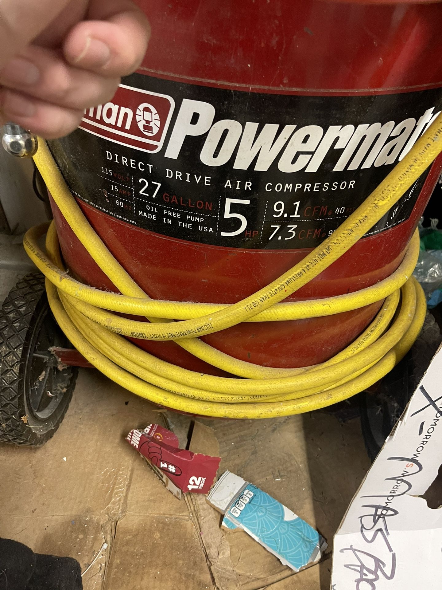 27 Gallon Coleman Powermate Compressor Shoot Me An Offer