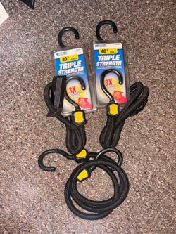 Highland Triple Strength Heavy Duty Bungee Cords 40 Inch Lot