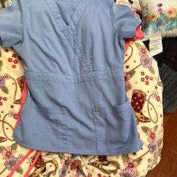 Grey’s Anatomy Light Blue  Scrub Shirt, And Matching Pants