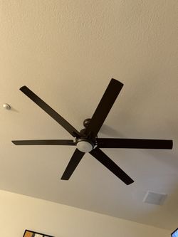 Ceiling Fans with Lights and Remote. Brown