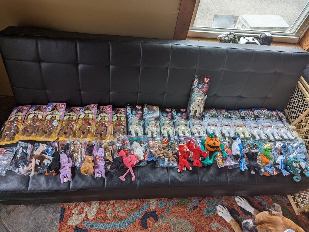 Large Lot Of Vintage Beanie Baby Plushies McDonald House Charities And More