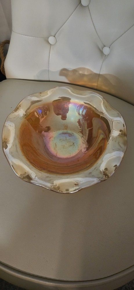 Vintage Carnival Glass Bowl