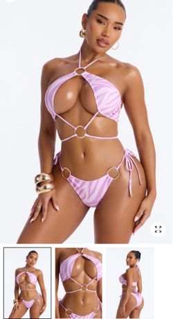 2 Piece Zebra Print Bikini Set