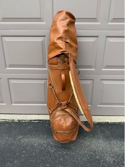vintage Browning leather golf back