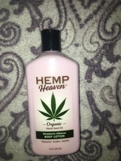 Organic hemp lotion