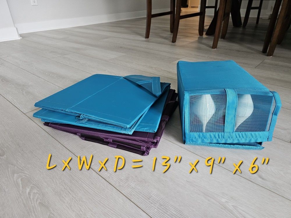 8x Foldable Shoe Organizers