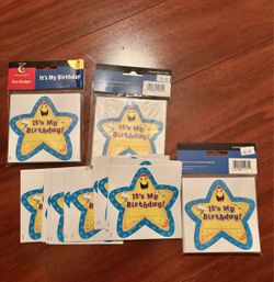 Birthday items kids—250-NEW- bookmarks, Awards, decorations, Classroom, Home, party, celebration