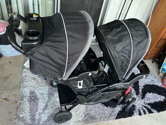 Double baby stroller