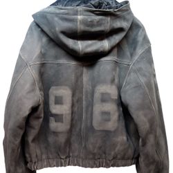 NEW Reserff Mens Unisex Jacket 96 Gray Black Stylish - 2X Large size