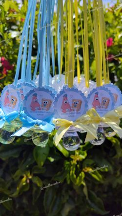 Custom SpongeBob Pacifiers for Baby Shower ✨