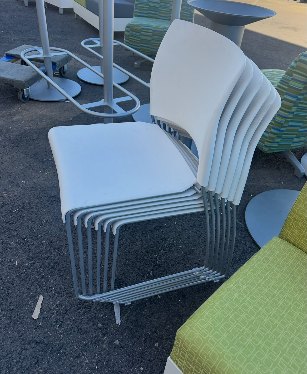 Allsteel Commercial Grade Stacking Stack Stackable Chairs Qty 20