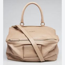 100% Authentic - Beige Leather Large Pandora Bag - OBO