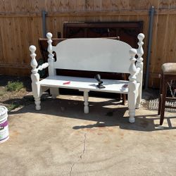 Very sturdy bench suitable for outside