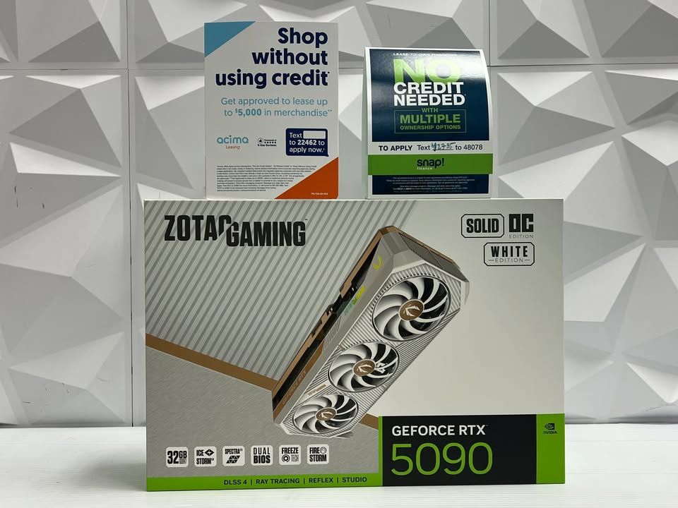 #WHITE # ZOTAC Gaming GeForce RTX 5090 Solid OC White ED 32GB GDDR7 Graphics Board ZT-B50900Q-10P VD9131
