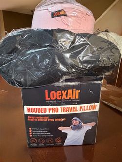 LoexAir hooded travel pillow