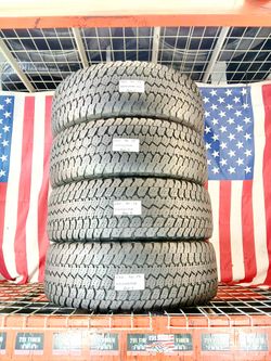 ✅ 4 USED TIRES 265/70R17 GOODYEAR WRANGLER A/TS ALL TERRAIN TRUCK SUV JEEPS QUIET TRACK 265 70 17