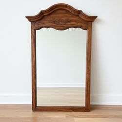 Vintage Wood Mirror 