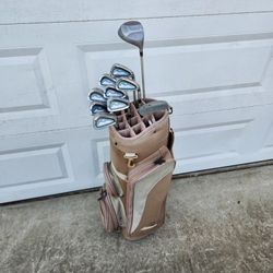 11-Piece Adult RH Graphite Shaft Golf Club Set, Driver, Irons, Wedges (PW/SW), Putter, Bag