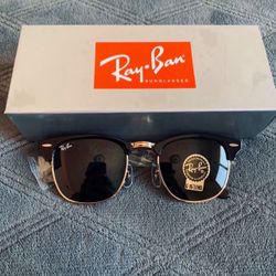 RayBan CLUBMASTER Sunglasses 51MM Frame AUTHENTIC