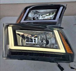 09-24 Dodge Ram LED DRL Headlights Luces Micas Calaveras Faros Faroles Focos Headlamps
