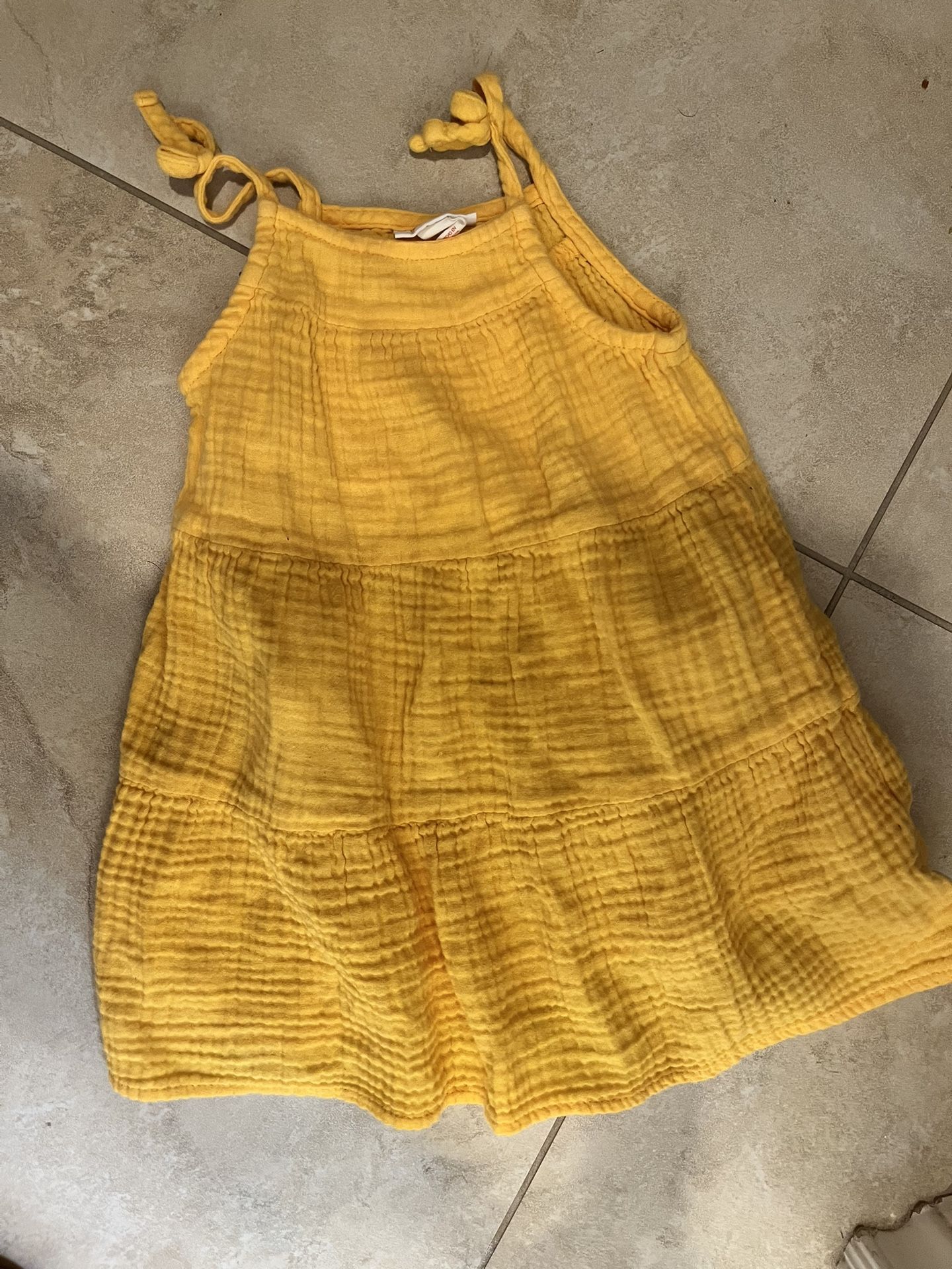 2T Yellow Toddler Summer Dress