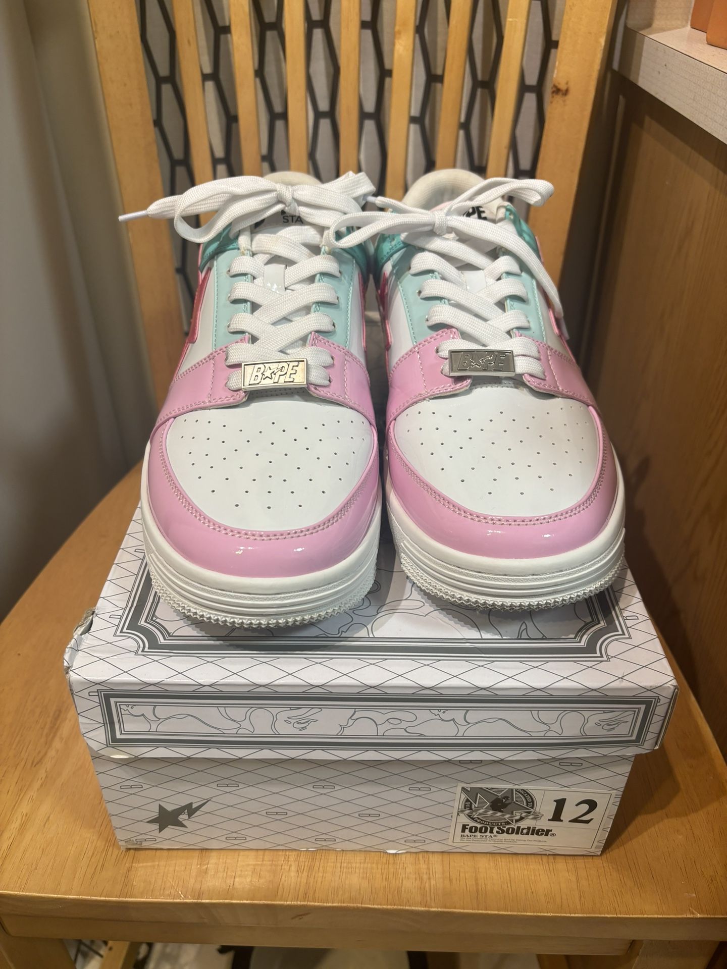 A Bathing Ape Bape Sta Pink/blue Easter