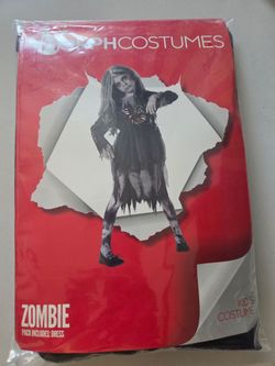Zombie little girl costume