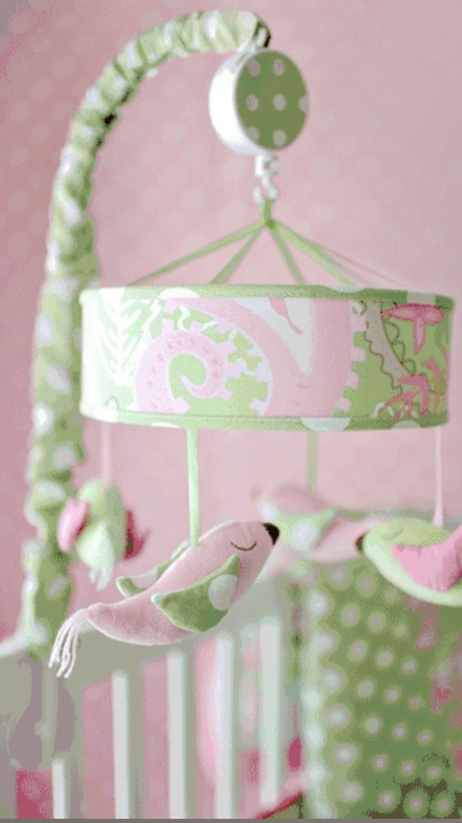 Baby Girl Crib Mobile/Bedding- My Baby Sam Pixie