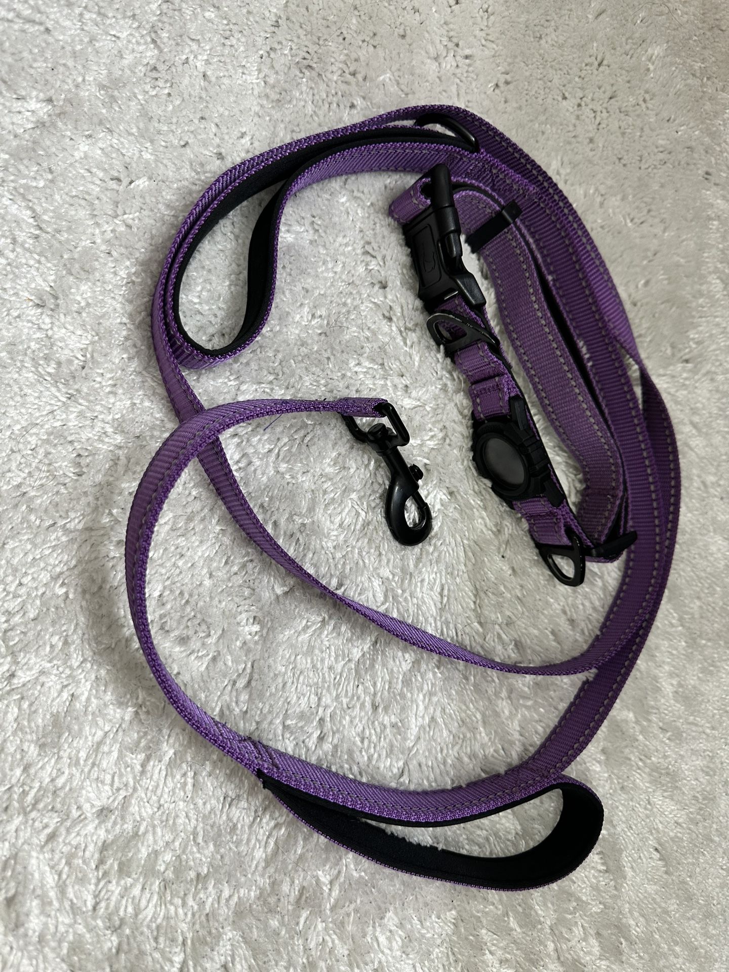 Joytale Airtag Dog Collar And Leash. Purple